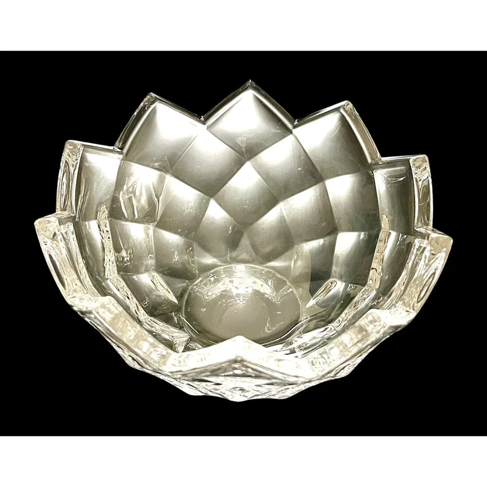 Vintage Mikasa Radcliffe 6" Clear Crystal Bowl Germany Excellent Condition - Picture 3 of 7